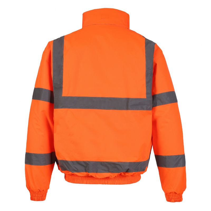 Fort Workwear 265 Men s Waterproof Hi Vis Bomber Jacket Orange